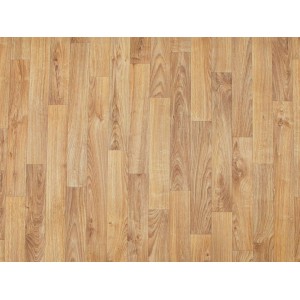 PVC-Bodenbelag Tacuto Eiche Gold Muster in Holzoptik.