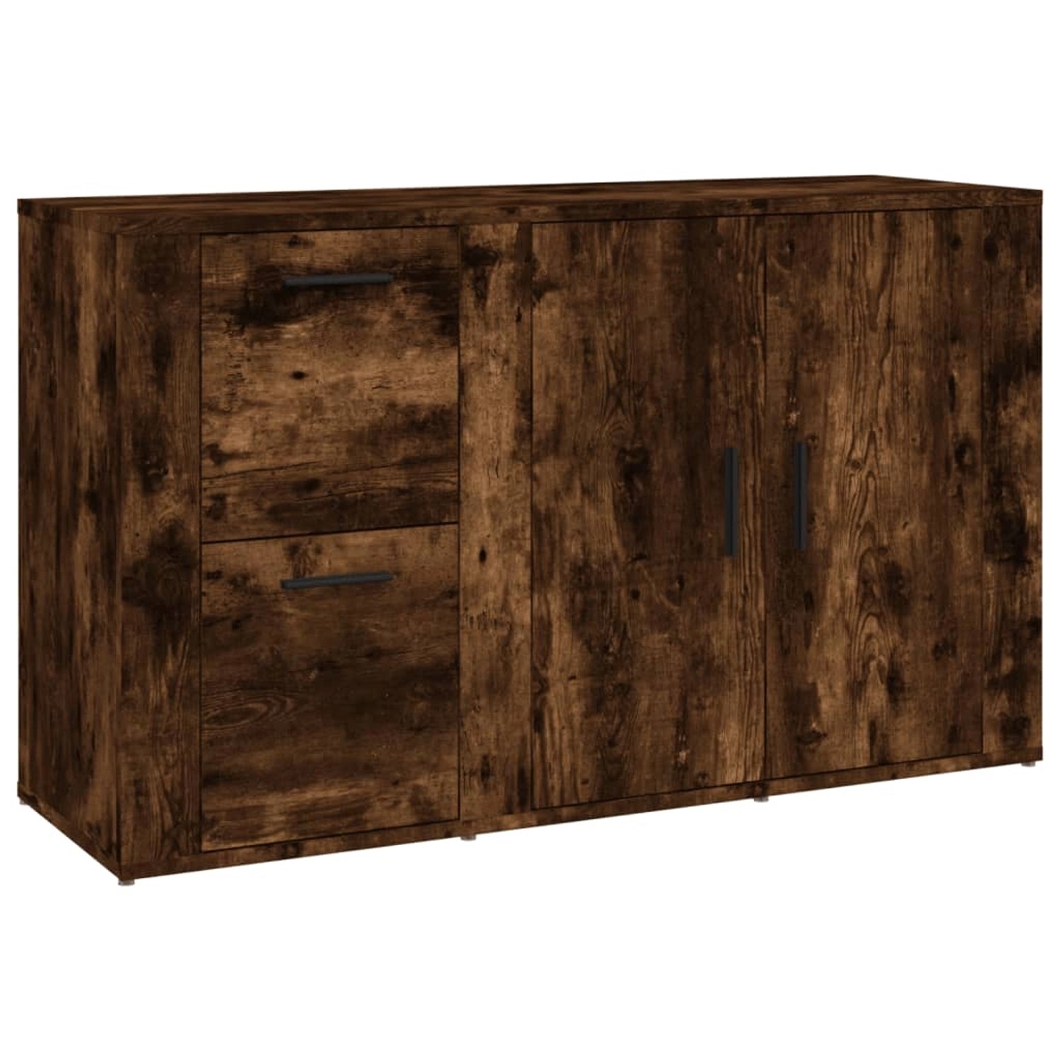 vidaXL Sideboard Räuchereiche 100x33x59,5 cm Holzwerkstoff 821001