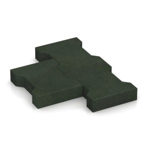 WARCO Pflasterstein Grasgrün, Gummi Pflaster für Innen- und Außenbereiche.