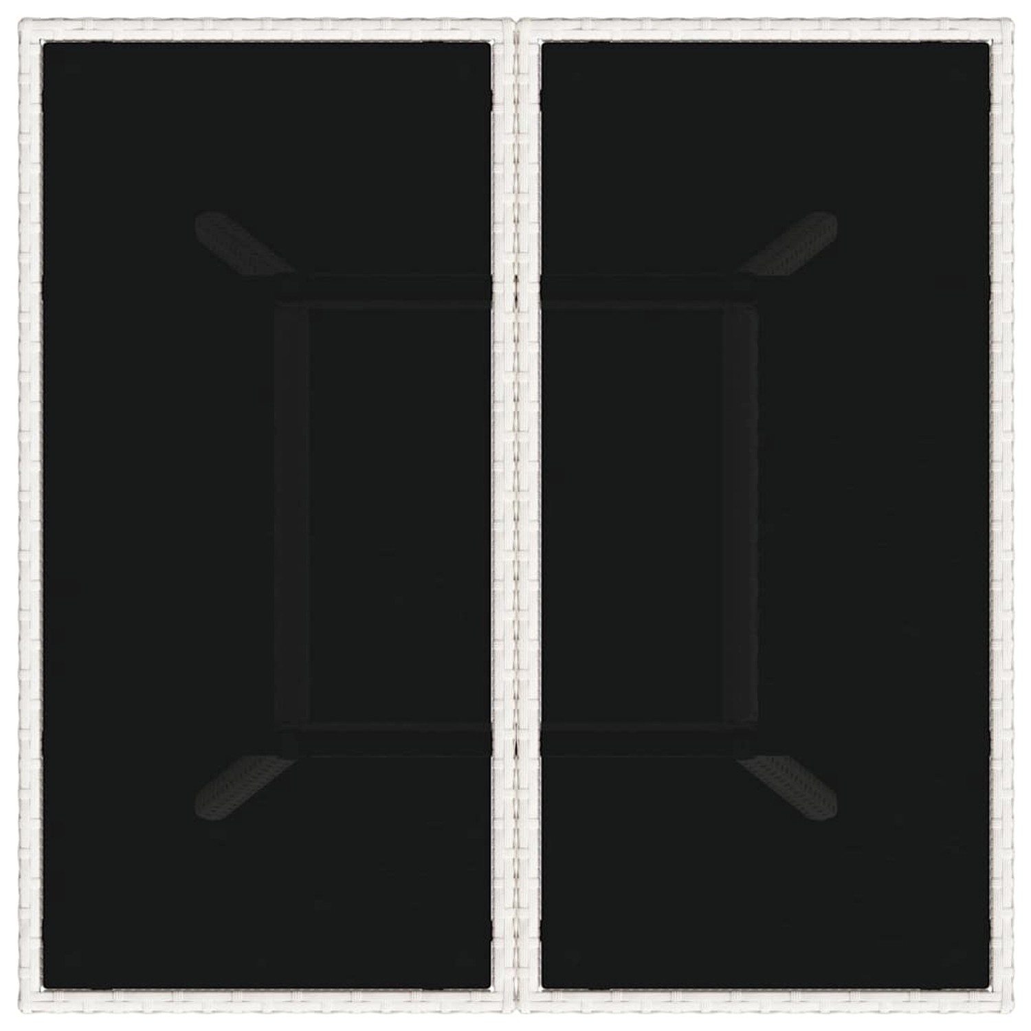 vidaXL Garten Essgruppe, 5-teilig, grau, Poly Rattan, Tisch und Stühle