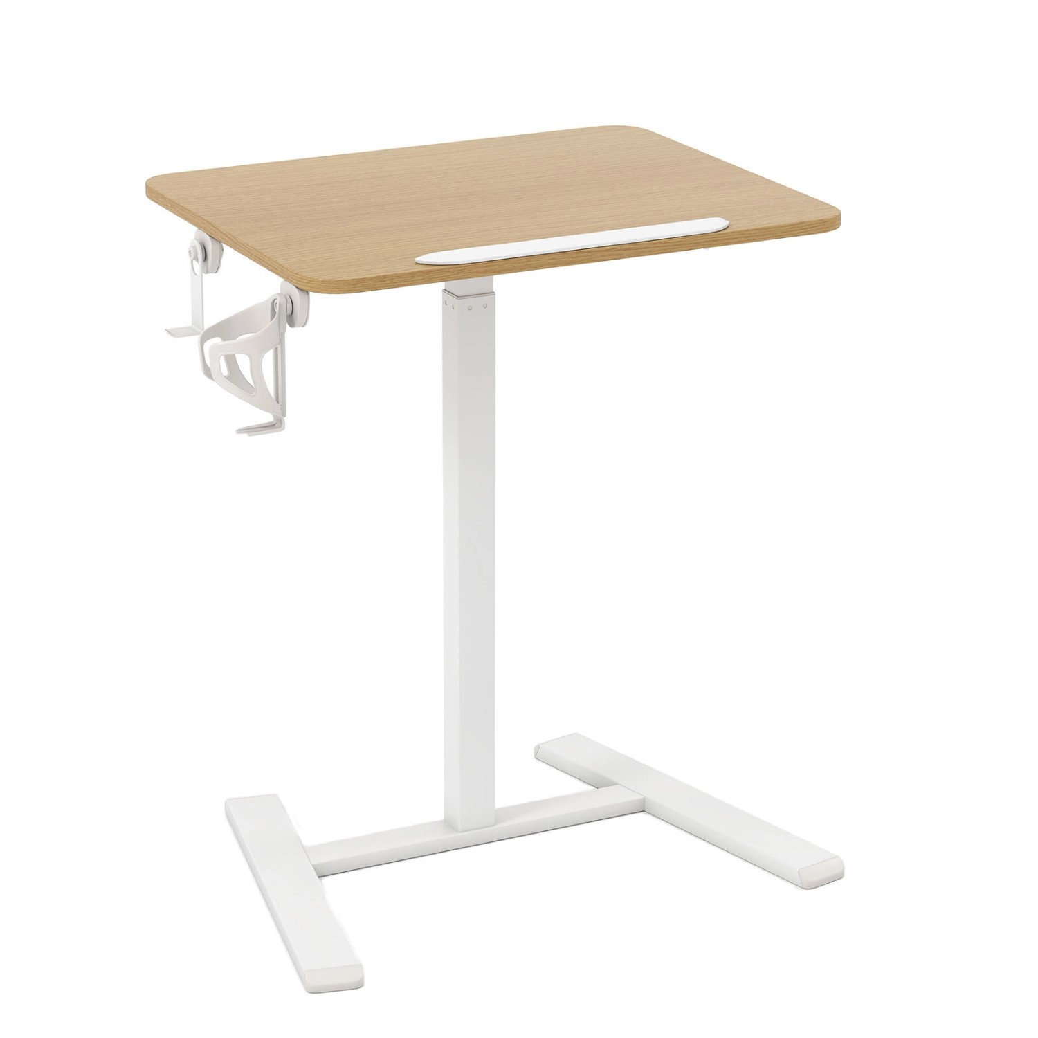 Costway Beistelltisch Höhenverstellbar mit Versteckten Rollen Stehpult günstig online kaufen