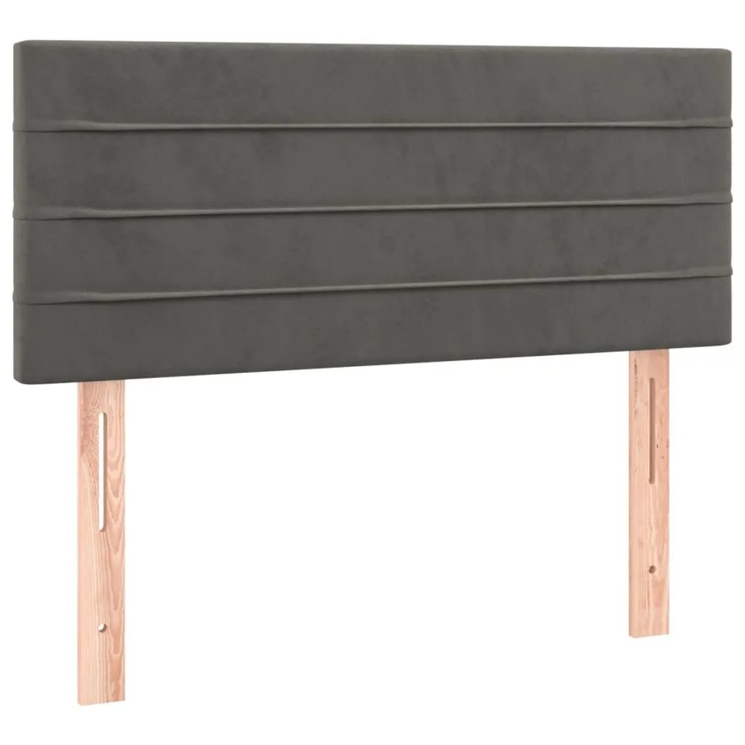 vidaXL Kopfteil Dunkelgrau 90x5x78/88 cm Samt 346125