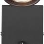 Schwarze Trio Wandleuchte Wanda, mattes Metall, flexibler Arm. Wandlampe für Wohn- und Schlafzimmer.