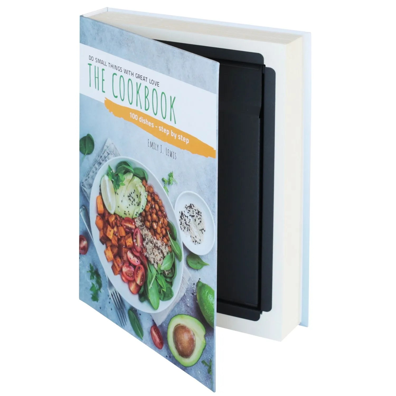 HMF 81001 Buchtresor Geldkassette Papierseiten 26 x 19 x 4 cm Kochbuch günstig online kaufen