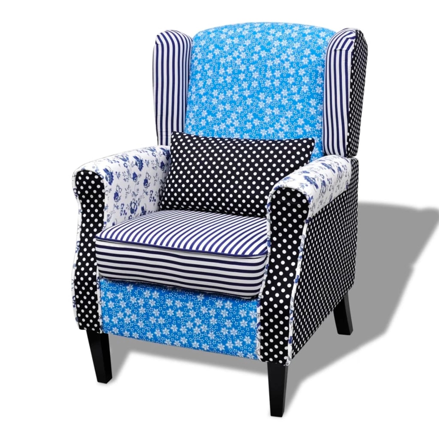 vidaXL Sessel mit Patchwork-Design Stoff 240882 günstig online kaufen