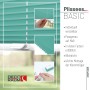 Türkisfarbenes Deco-Raum Plissee Basic 90x210cm, blickdicht und ohne Bohren montierbar.