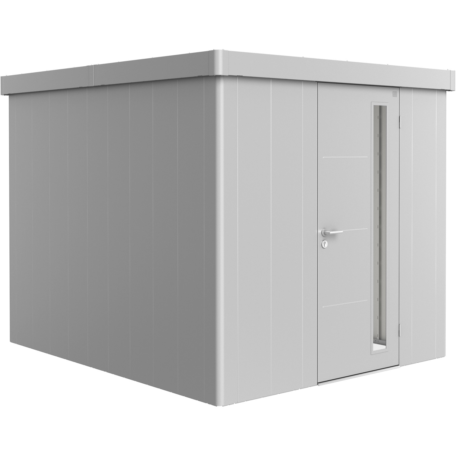 Biohort Gerätehaus Neo 3B Standardtüre Silber-Metallic günstig online kaufen