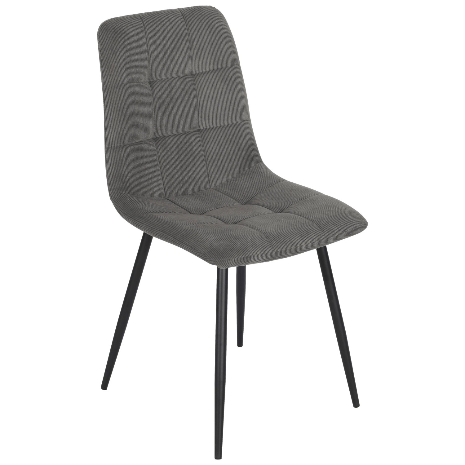 Mömax Stuhl Nino Grau/Schwarz