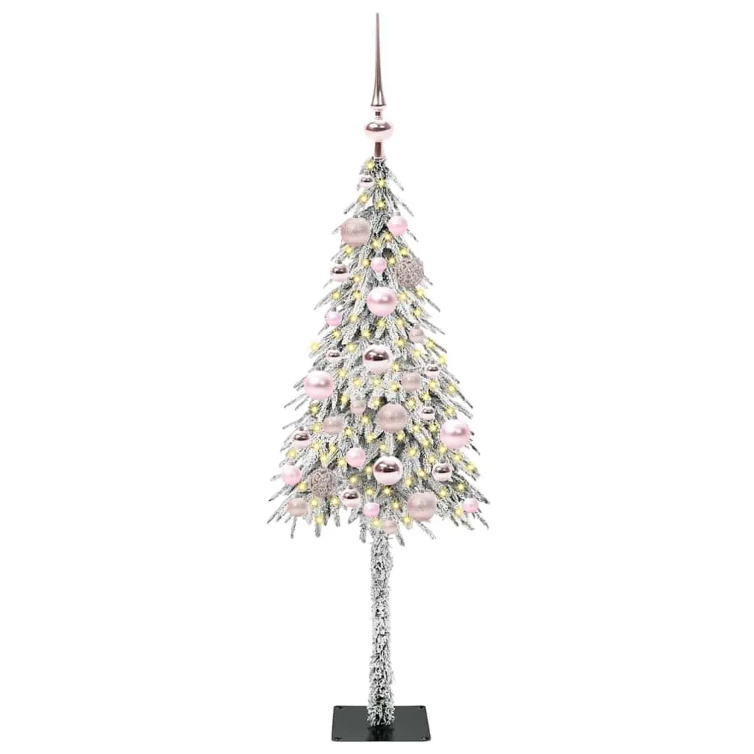 vidaXL Weihnachtsbaum mit 150 LEDs Weiß 120 cm PE und Stahl 3396205