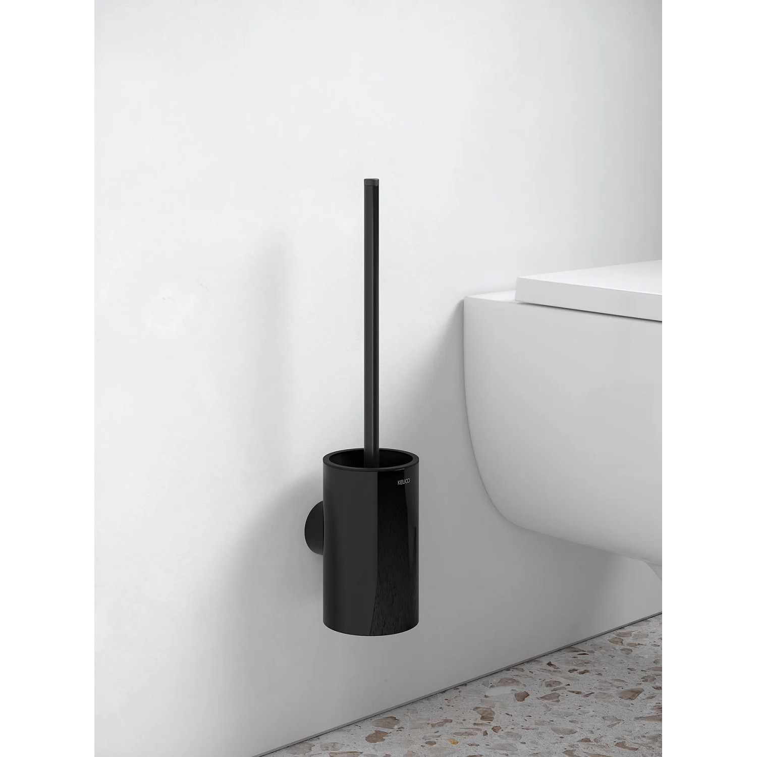 5er-Set Klobürsten Schwarz – Mit Edelstahlgriff & 8 Cm Bürstenkopf – Austauschbare Köpfe, Rostfrei & Effektiv