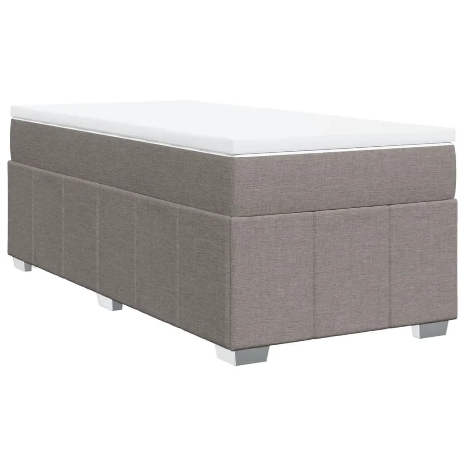 vidaXL Boxspringbett mit Matratze Taupe 80x200 cm Stoff 3285432 günstig online kaufen