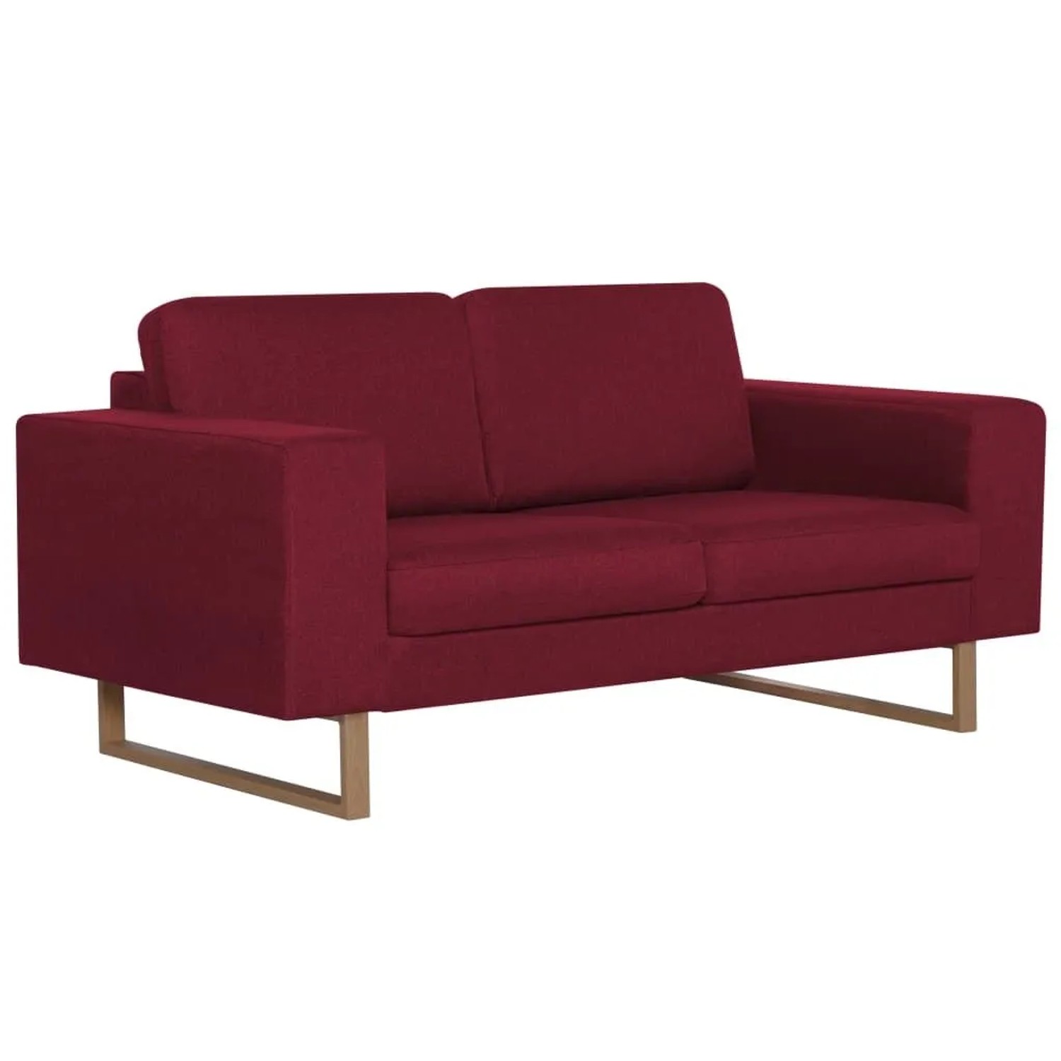 vidaXL 2-Sitzer-Sofa Stoff Weinrot 281393 günstig online kaufen