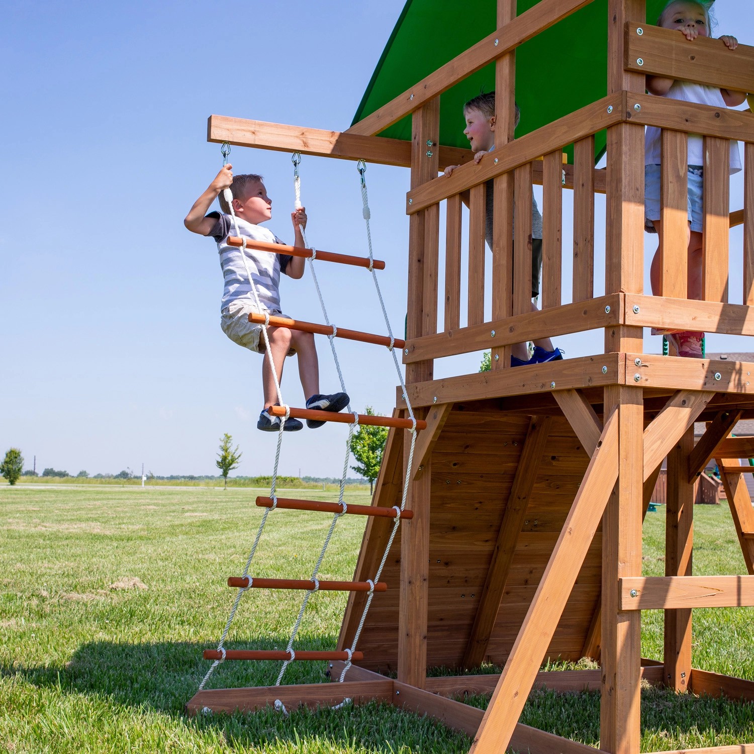 Backyard Spielturm Discovery Grayson Peak Schaukeln Rutsche Kletterwand