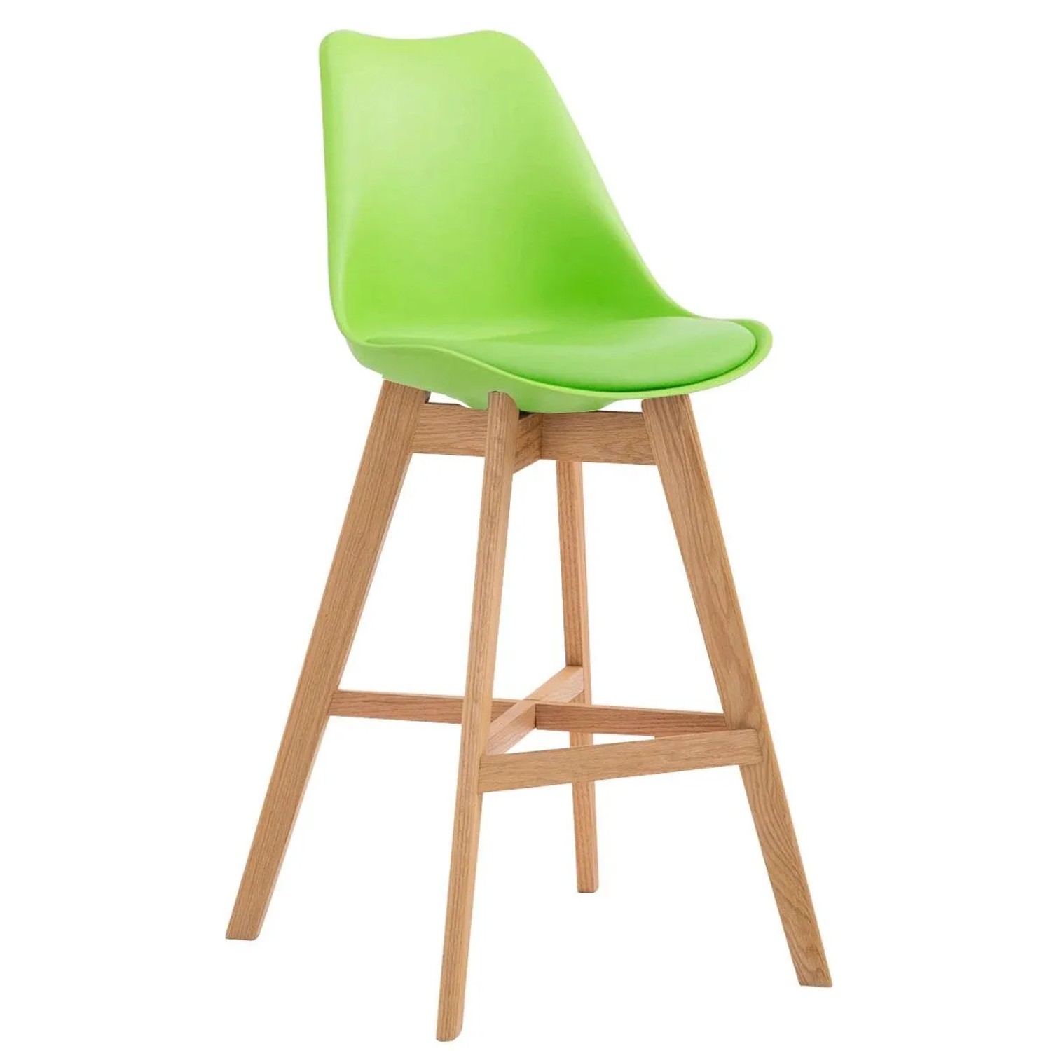 DELUKE Barhocker DUMIR Kunststoff Grünfarbig 48x56x112cm Barstuhl Mit Lehne Tresenhocker Tresenstuhl