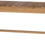Siena Garden Tennisbank Falun, 2-Sitzer Gartenbank aus Akazie, beige, 120 cm breit.