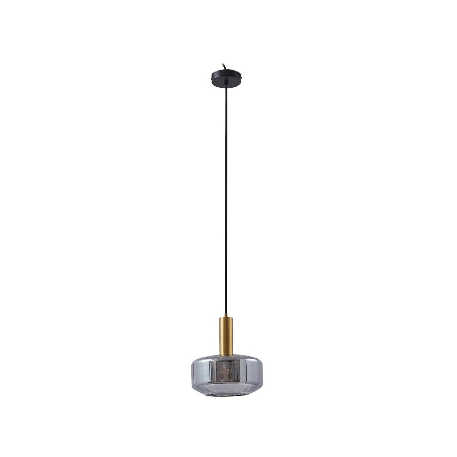 Lindby Pendelleuchte Hildur 10030725 in Alu aus Glas 1-flammig E27 Wohnzimm günstig online kaufen