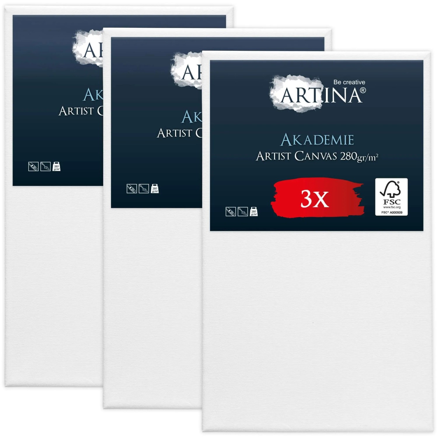 Artina Akademie Keilrahmen 90x150cm FSC 3tlg günstig online kaufen