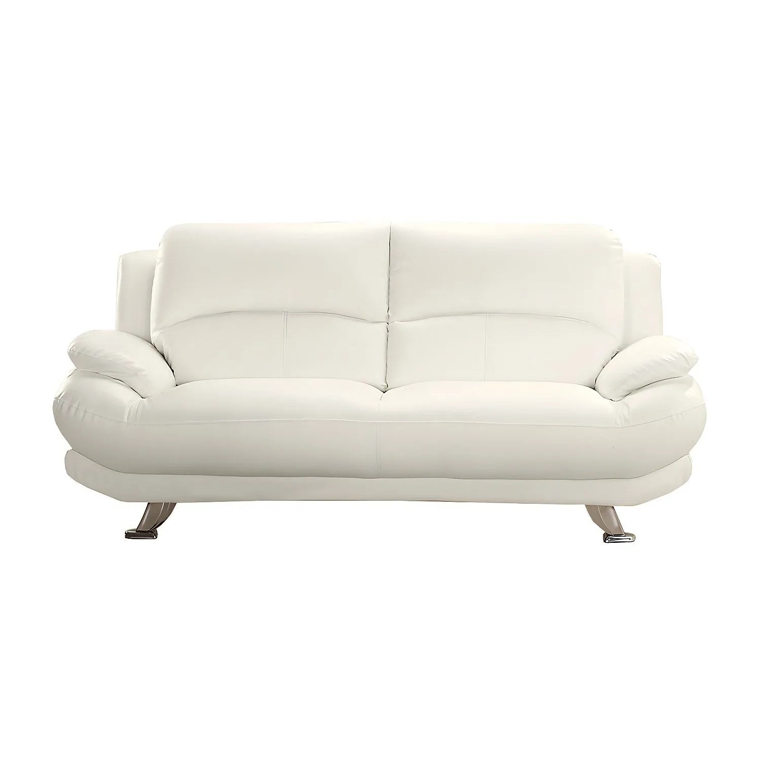 Vente-unique Sofa Ohne Schlafmöglichkeit Musko Elfenbeinfarben 200 cm
