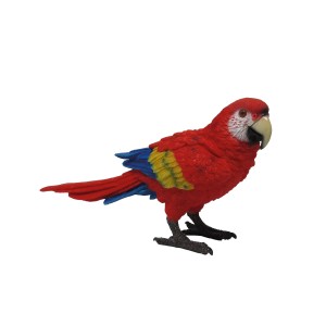 Deko-Figur: Roter Papagei (30 cm) von Sunny Garden für Haus und Garten.