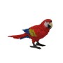 Deko-Figur: Roter Papagei (30 cm) von Sunny Garden für Haus und Garten.