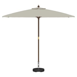 Schwarzer vidaXL Sonnenschirmständer aus Granit, Ø 45 cm, für Gartenschirme.
