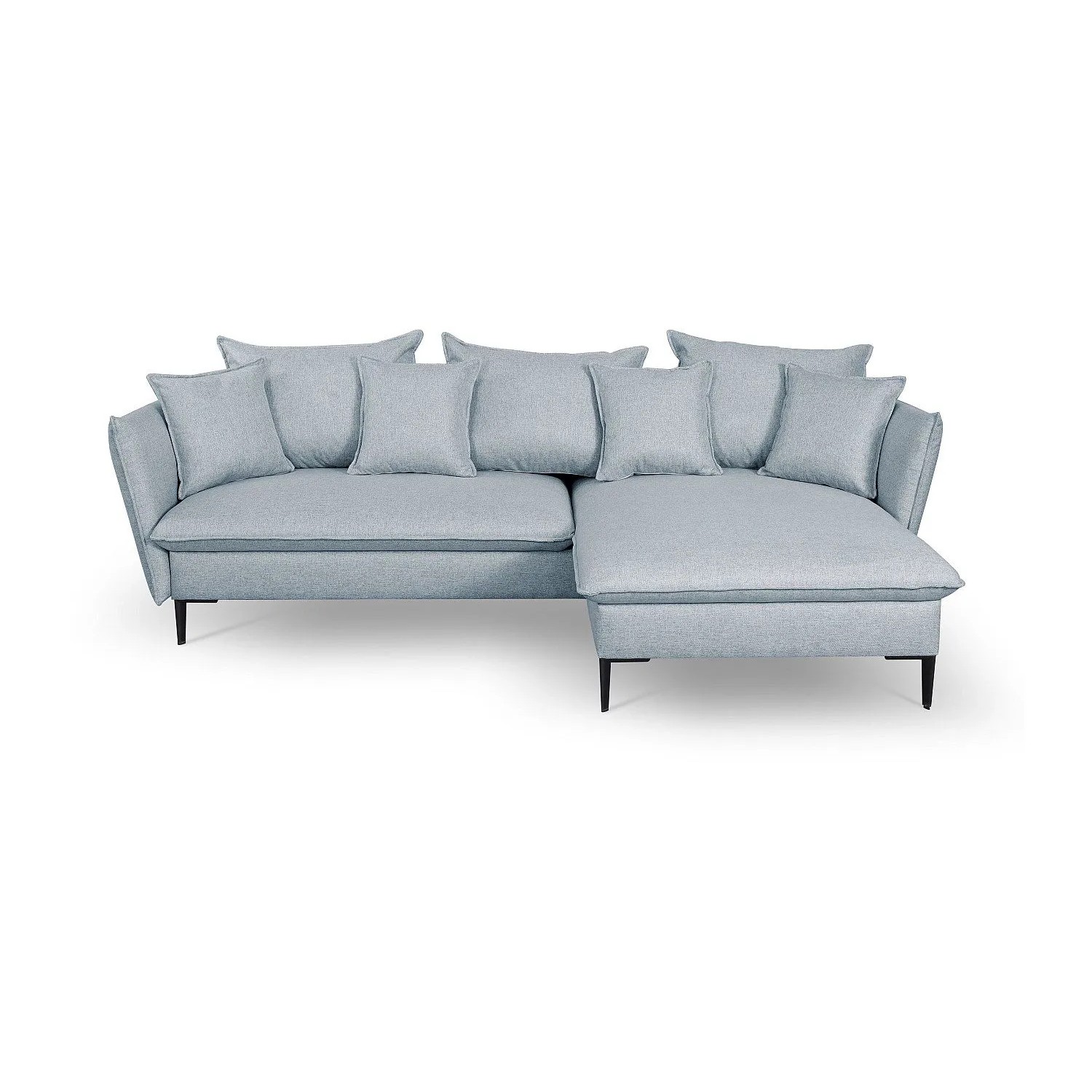 Vente-unique Schlafsofa Lazare Hellgrau 258 cm