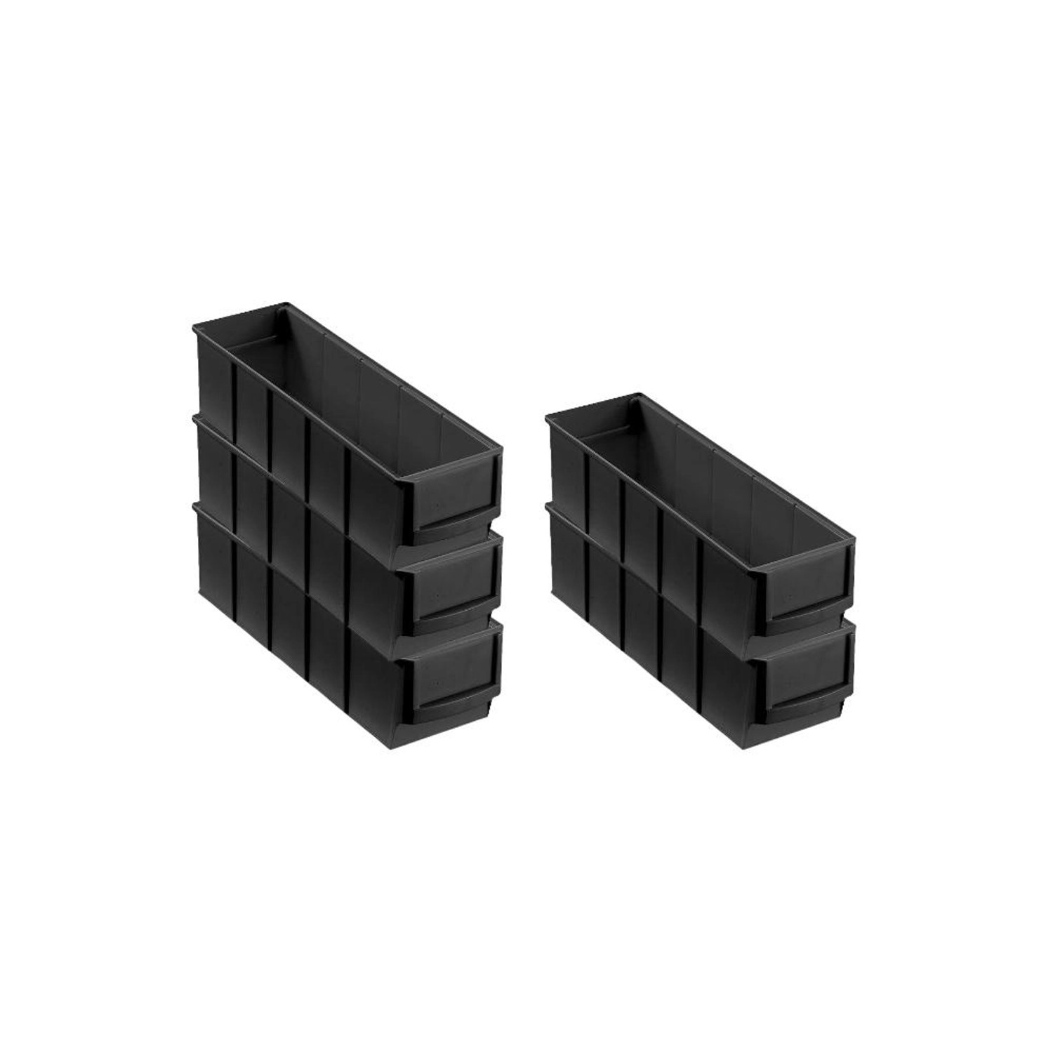 PROREGAL SparSet 5x Leitfähige Industriebox 300 S HxBxT 8,1 x 9,1 x 30 cm 1 günstig online kaufen