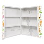Offener, weißer Banjado XXL Medizinschrank mit Tiermotiv, 35x46x15cm, abschließbar.