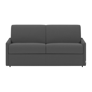 Modernes Vente-unique Schlafsofa Calife in Grau, 170 cm breit. Bequemes 3-Sitzer Sofa aus Stoff.