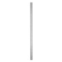 Silbernes Stahlrohr, 200 cm lang, Ø 2,7 cm, verzinkt, für Möbelbau.
