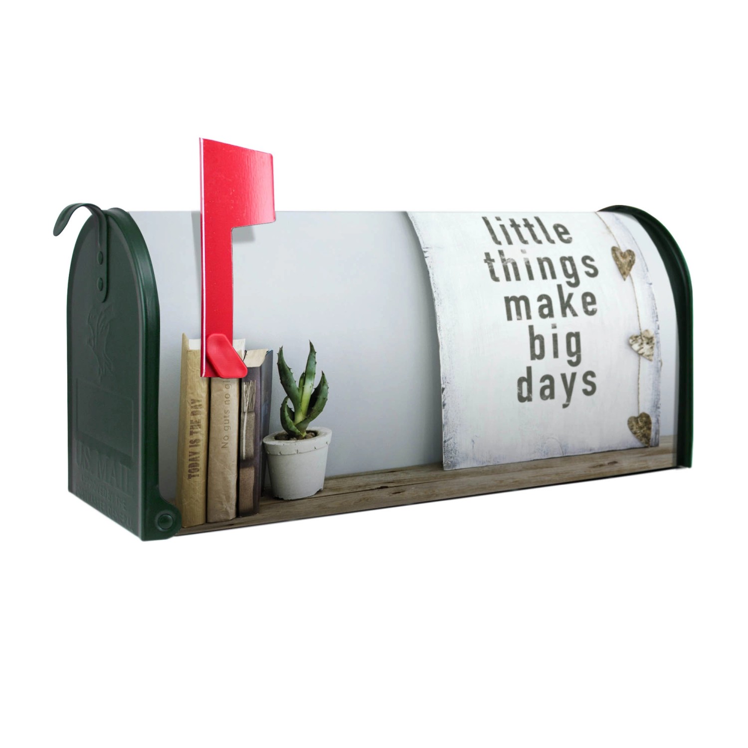 Banjado Amerikanischer Briefkasten Grün 48x22x16cm US Mailbox Letterbox Pos günstig online kaufen