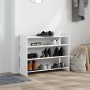 vidaXL Schuhregal Weiß 80x25x62 cm Holzwerkstoff 859914_3