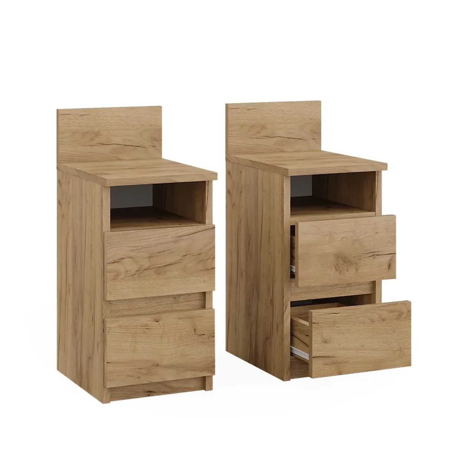 Vicco Nachttisch Monty Goldkraft Eiche 25 x 59 2er Set