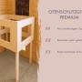 Karibu Sauna Ofenschutzgitter Premium aus Espenholz für Saunaofen.