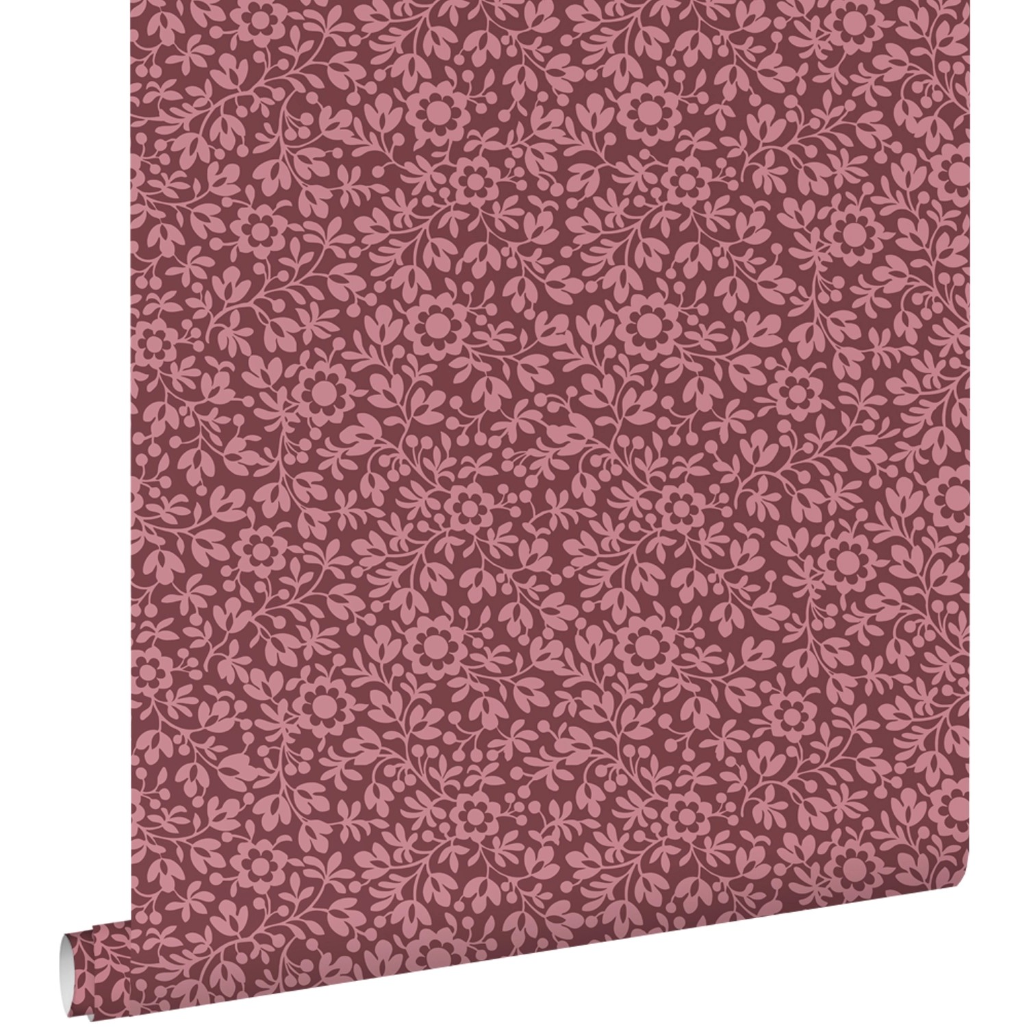 ESTAhome Tapete Blumen Aubergineviolett 50 x 900 cm günstig online kaufen