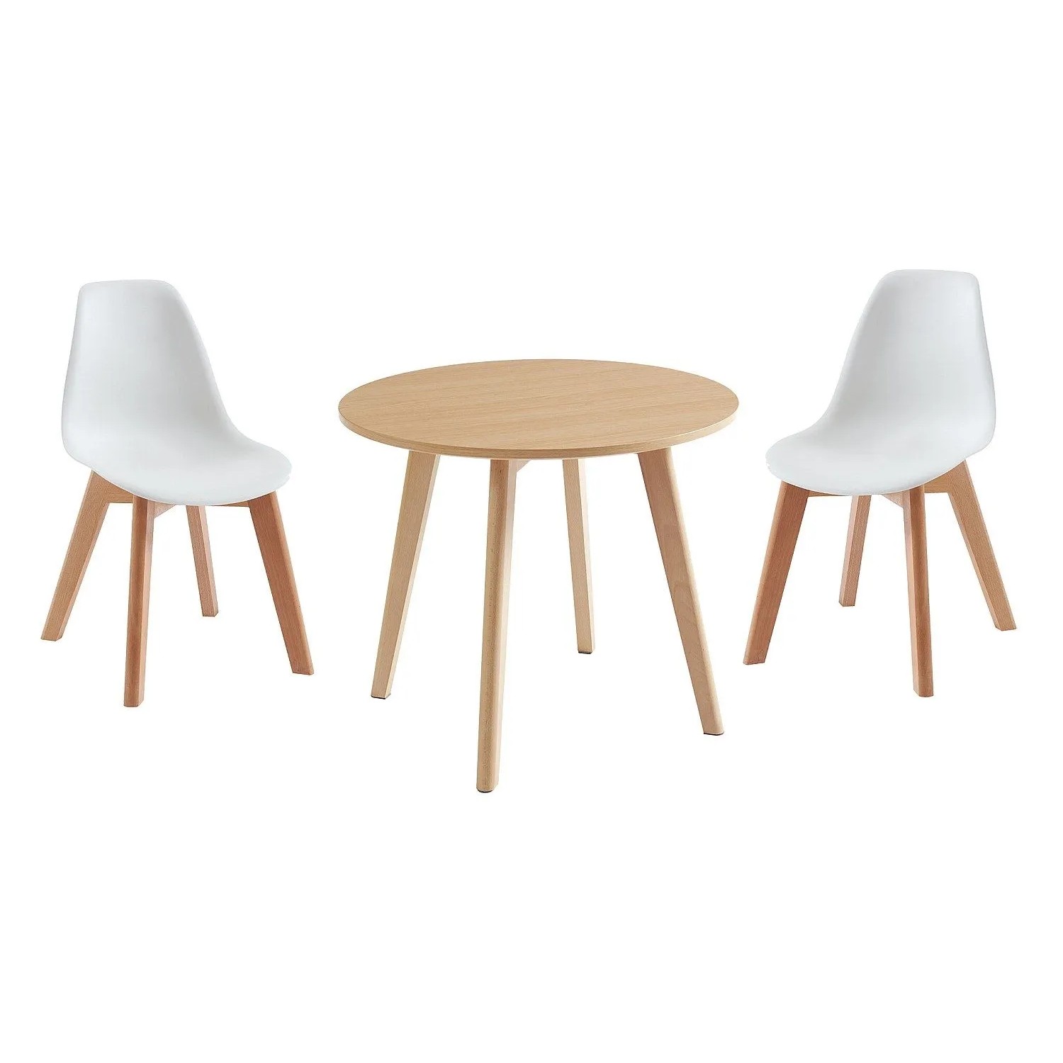 Vente-unique Essgruppe Louloune Naturfarben Hell 60 cm_3