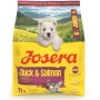Josera Mini Junior Duck & Salmon Trockenfutter für Welpen kleiner Rassen, 900g.