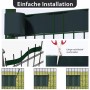 Sekey PVC Sichtschutzstreifen Grün für Doppelstabmatten, Montageanleitung.