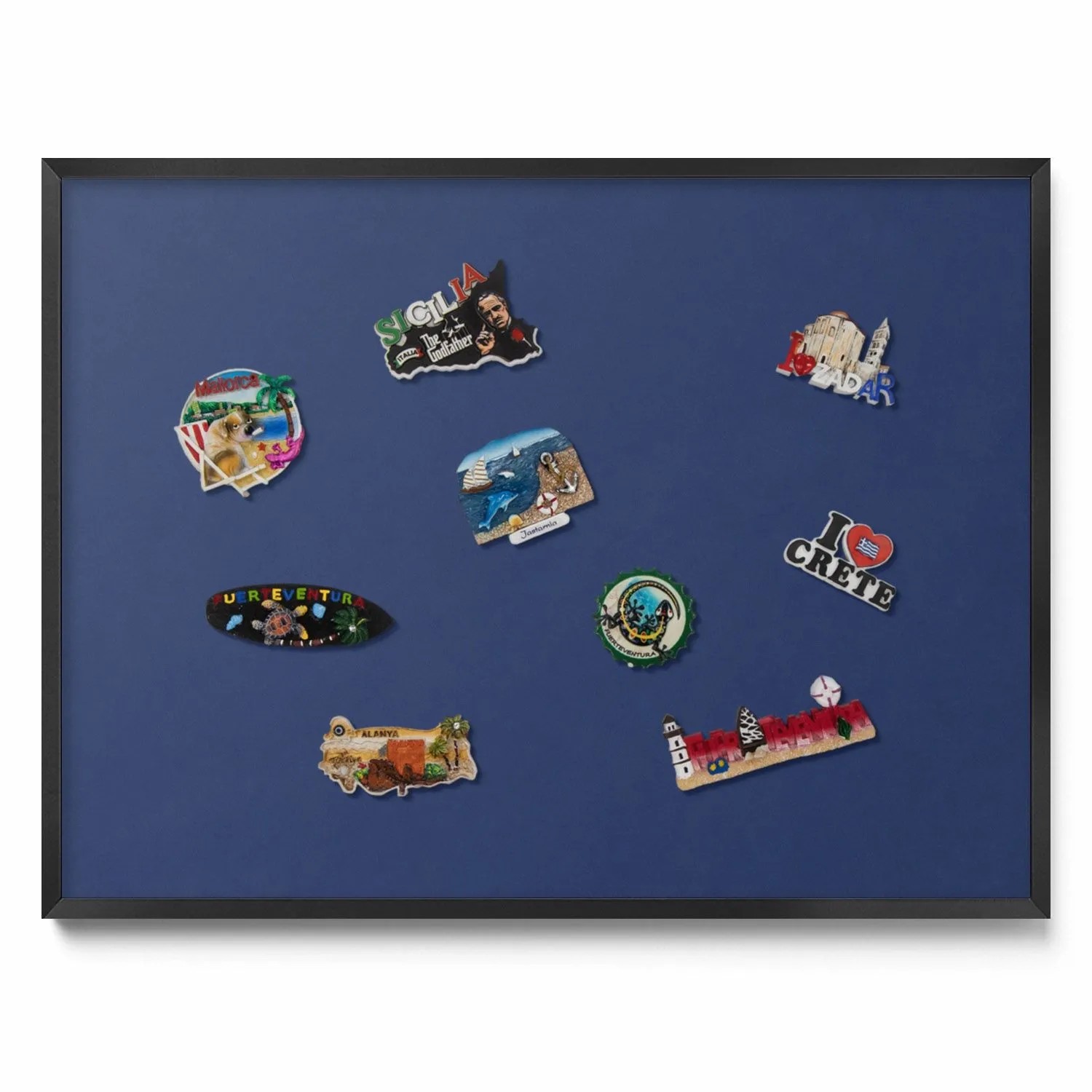 Tulup Magnettafel Reisemagnete Magnetboard Farbe Marineblau 80x60 cm Magnet günstig online kaufen
