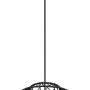 Schwarze Globo Hängeleuchte Senni, Ø 29 cm, Pendelleuchte mit dekorativem Lampenschirm.