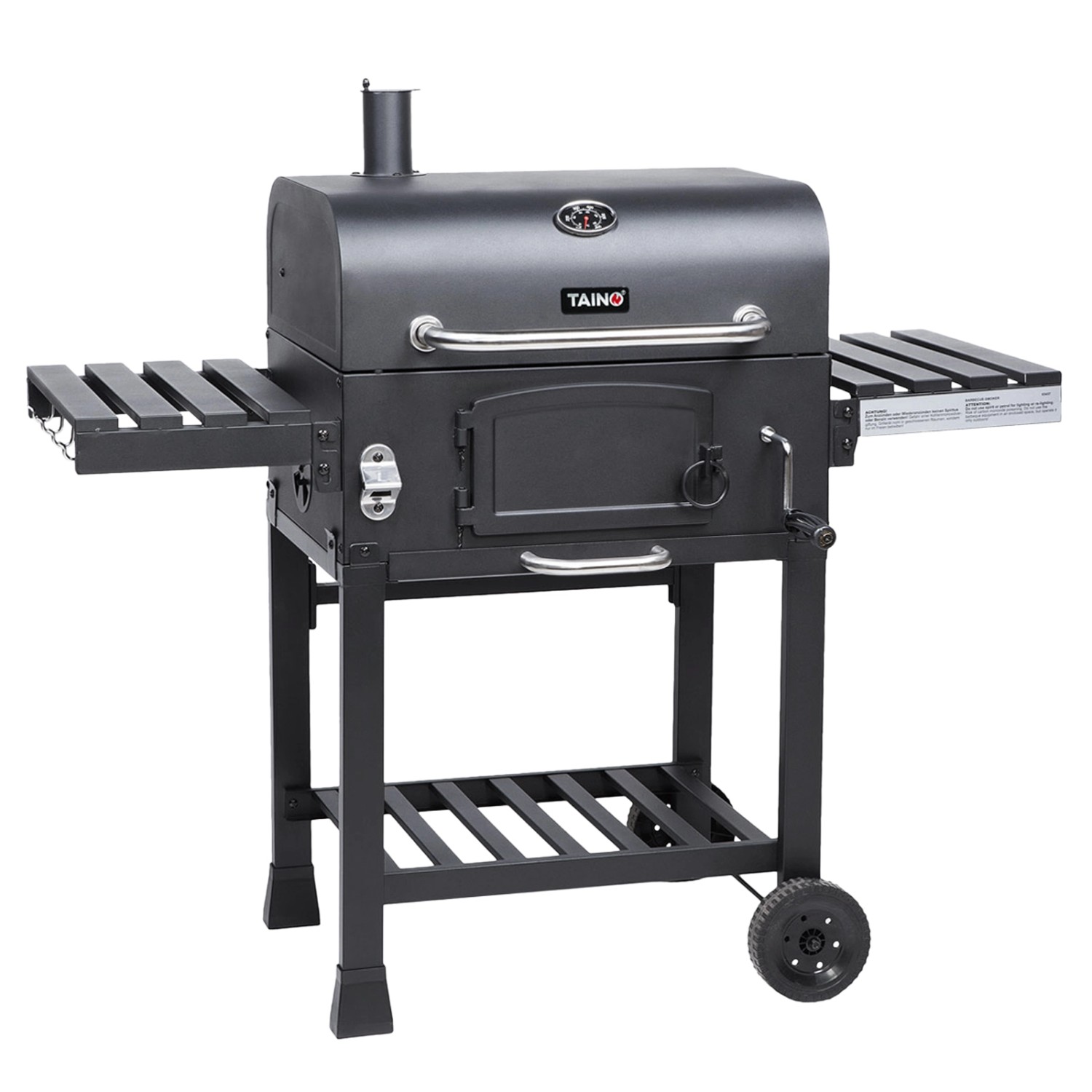 Taino Hero XL Holzkohlegrill Set BBQ Grillwagen Smoker Räucherofen Kohle günstig online kaufen