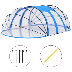 vidaXL Pool-Kuppel Oval 620x410x210 cm 92796