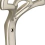 Vernickelter Wandhaken 1237 aus Metall, ideal zur einfachen Montage.