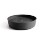 Dunkelgrauer Ecopots Untersetzer Amsterdam Rollen, 34,1 cm, mit integrierten Rädern.