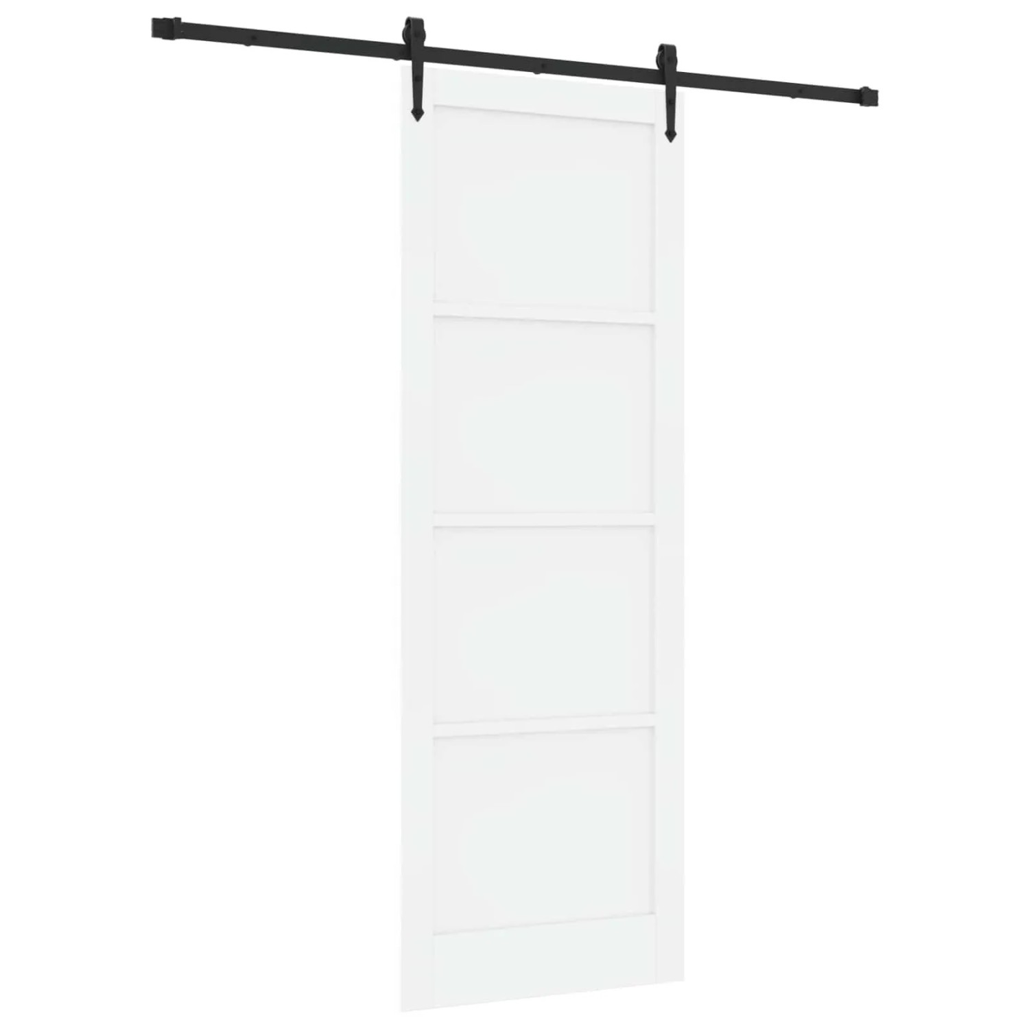 vidaXL Schiebetür ORKDAL Weiß 83 x 232 cm Massives Kiefernholz 3445608