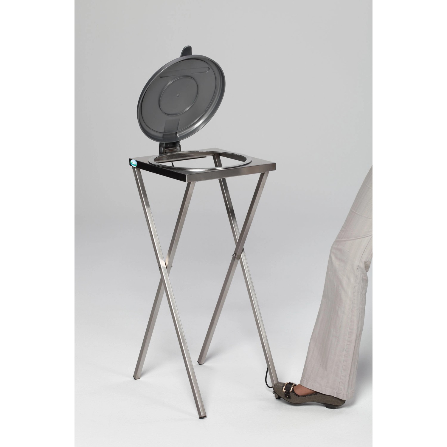 PROREGAL Robuster Scherenständer Mit Klemmring Fußpedal Für 120 Liter Sack günstig online kaufen