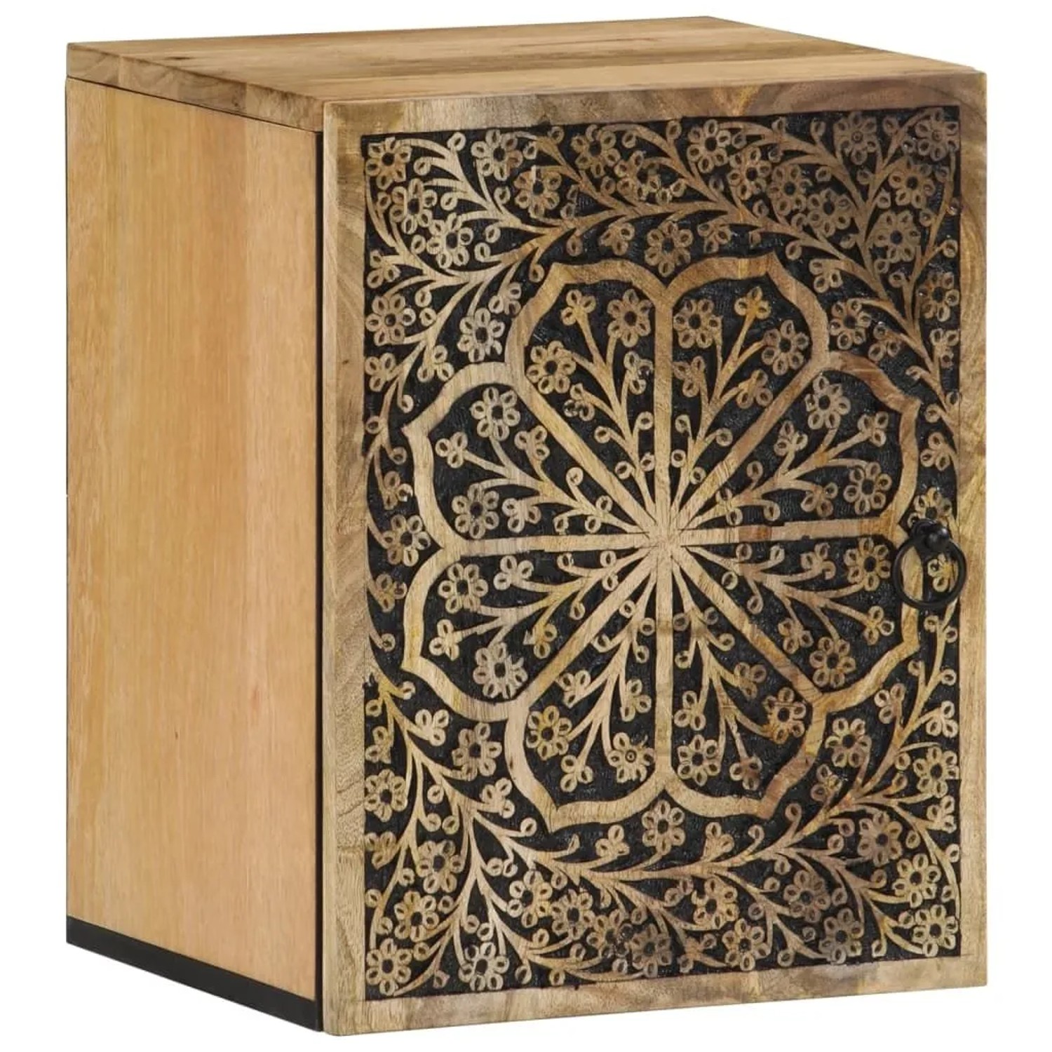 vidaXL Bad-Wandschrank 38x33x48 cm Massivholz Mango 358232