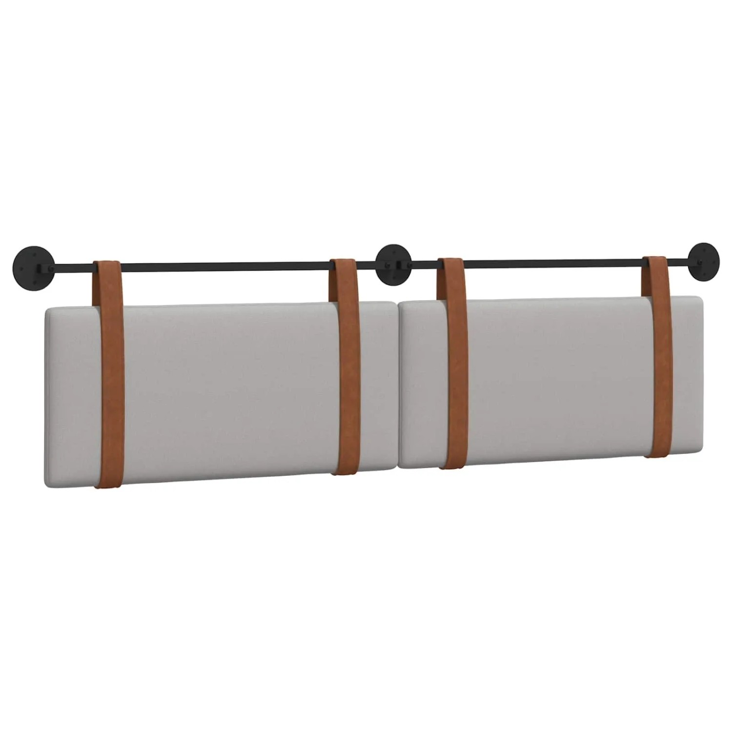 vidaXL Hängevorderseite Uni Wolkengrau 170 x 55 x 5 cm Antikes PU 42031482