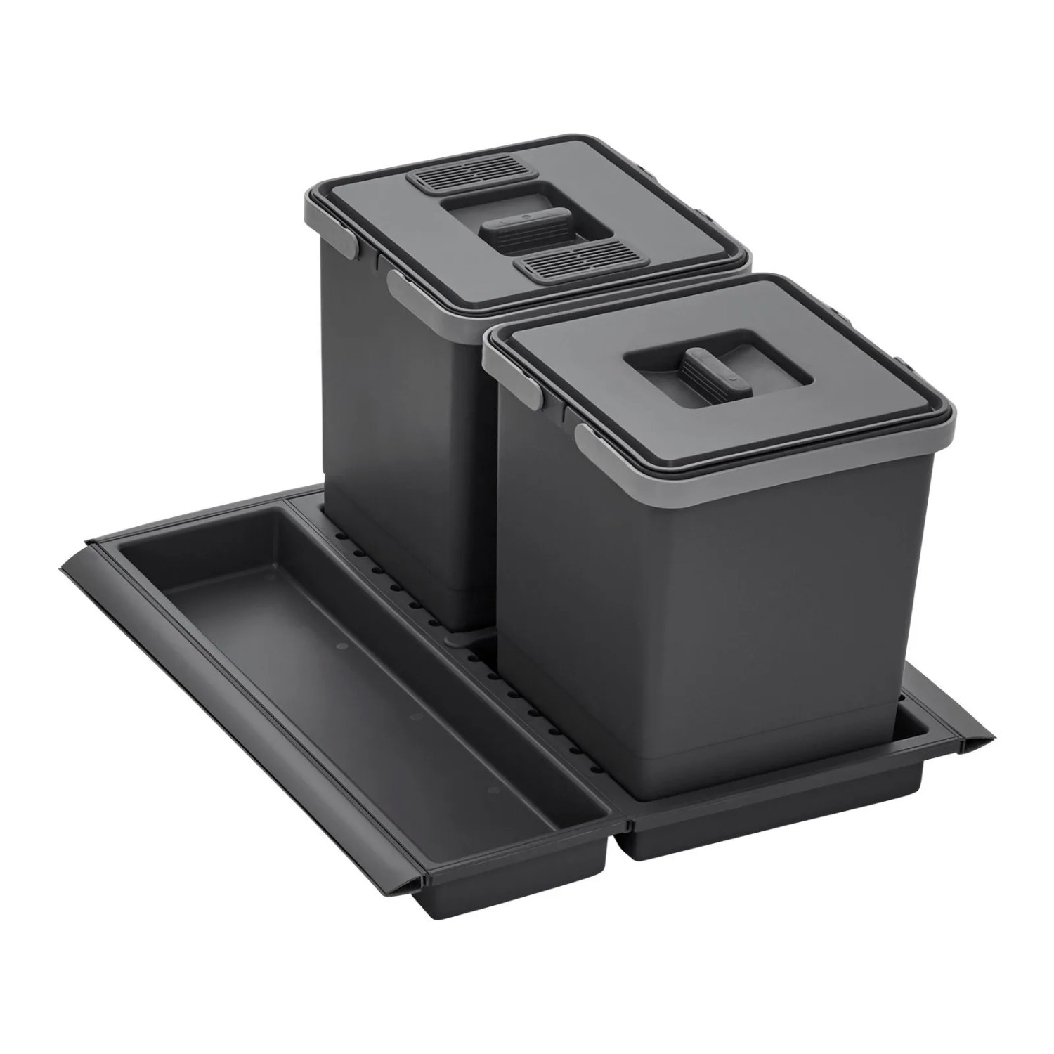 SOTECH Abfallsammler Mülleimer Metropolis 2x 10L mit Deckel Abfallsystem fü günstig online kaufen