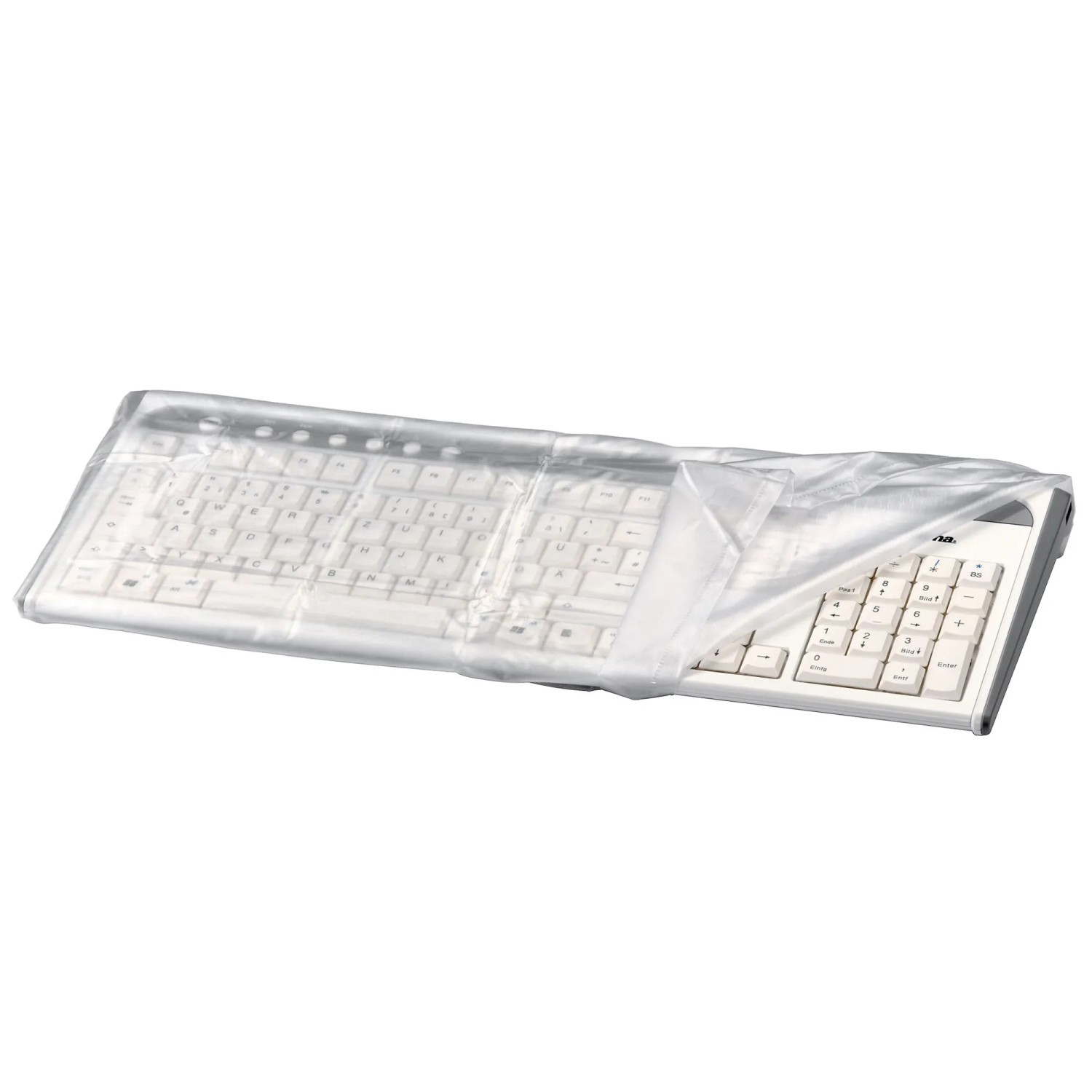 Image of Hama Tastatur-Staubschutzhaube 48 cm x 5 cm x 21,5 cm Transparent